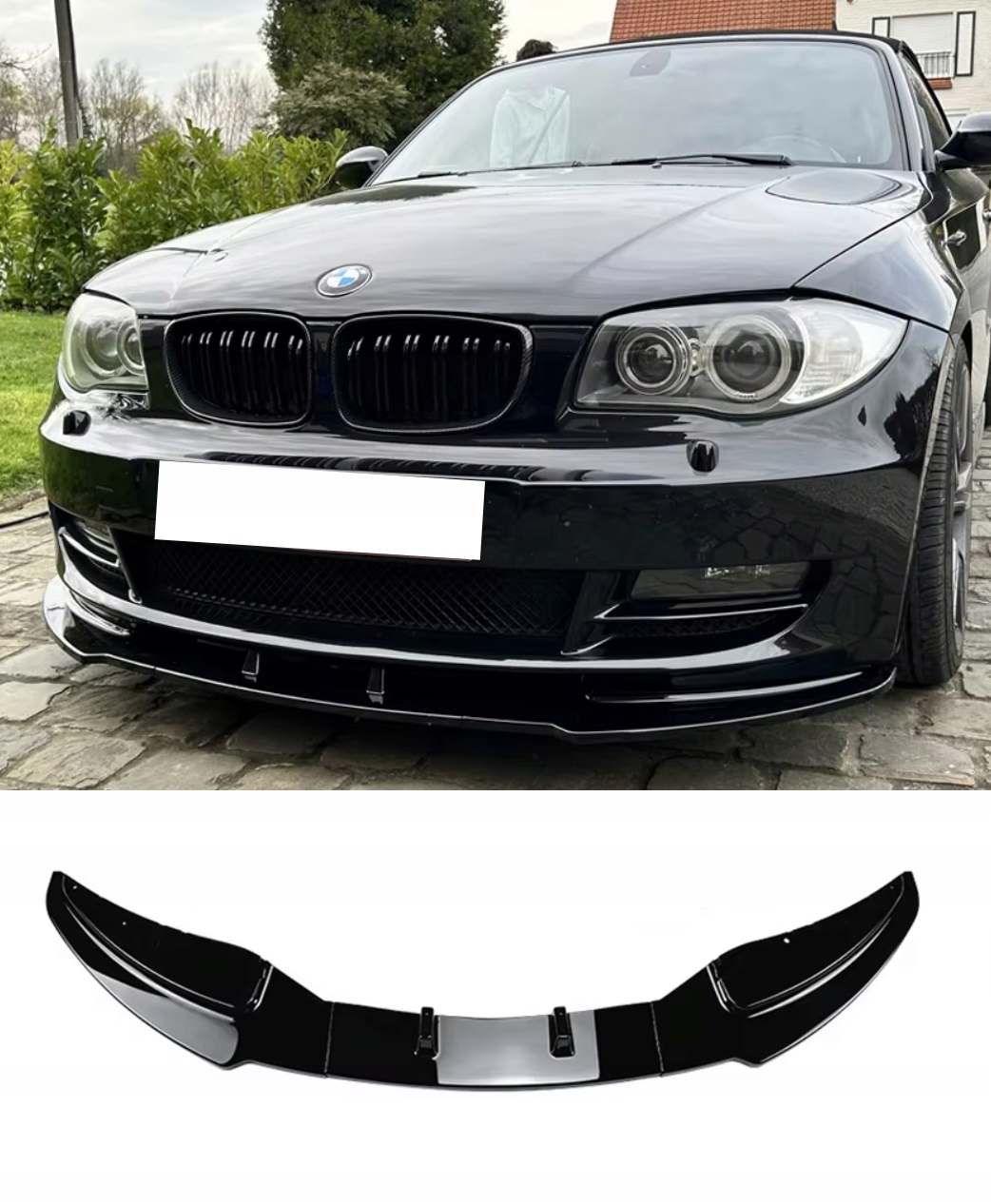 Krytka Předního Běžného Nárazníku Bmw E81 E82 E87 E88 2007-2013 LCI Černá