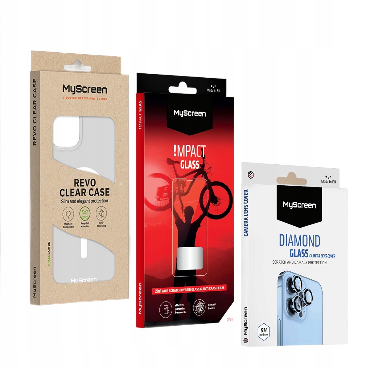 Sada hybridního sklo pro iPhone 16 Pro na displej, fotoaparát a pouzdro – kompletní ochrana