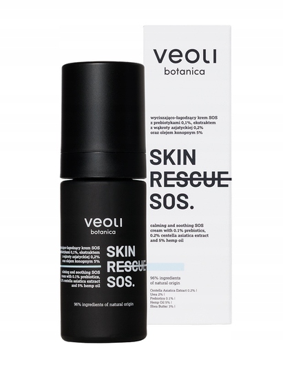 Veoli BOTANICA_Skin Rescue Sos uklidňující a zklidňující Sos krém s prebiotiky