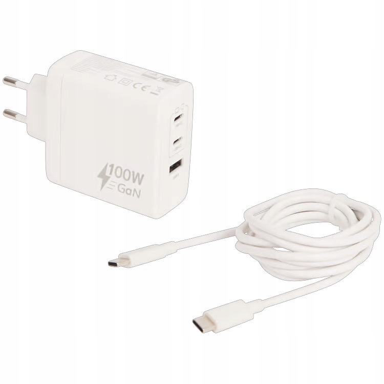 Ładowarka szybka 100W ścienna Re-load GaN Tech 3 port Usb-a 2 x Usb-c