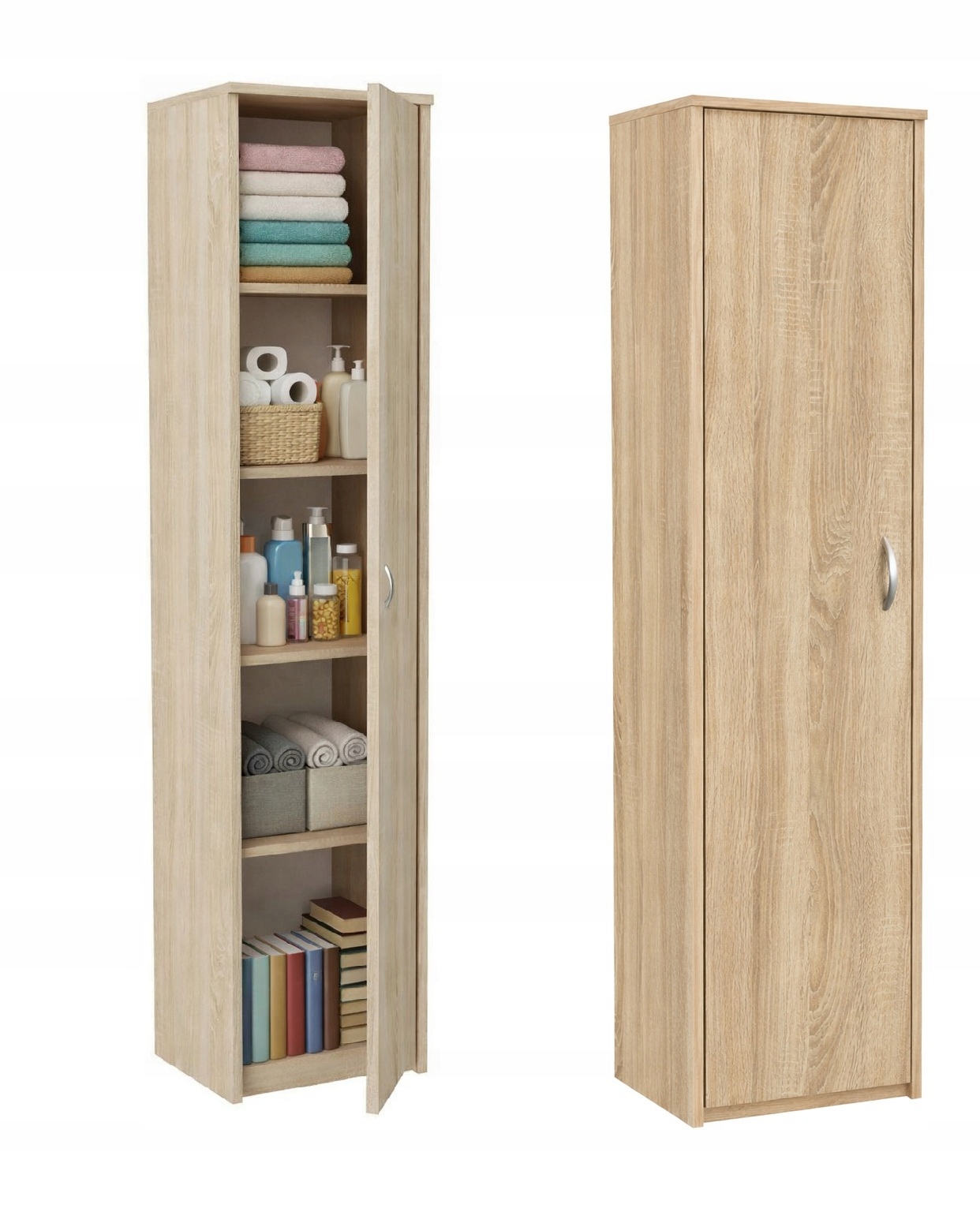 ГАБИ КНИЖНЫЙ ШКАФ ЗАКРЫТЫЙ ШКАФ ДУБ СОНОМА 40СМ