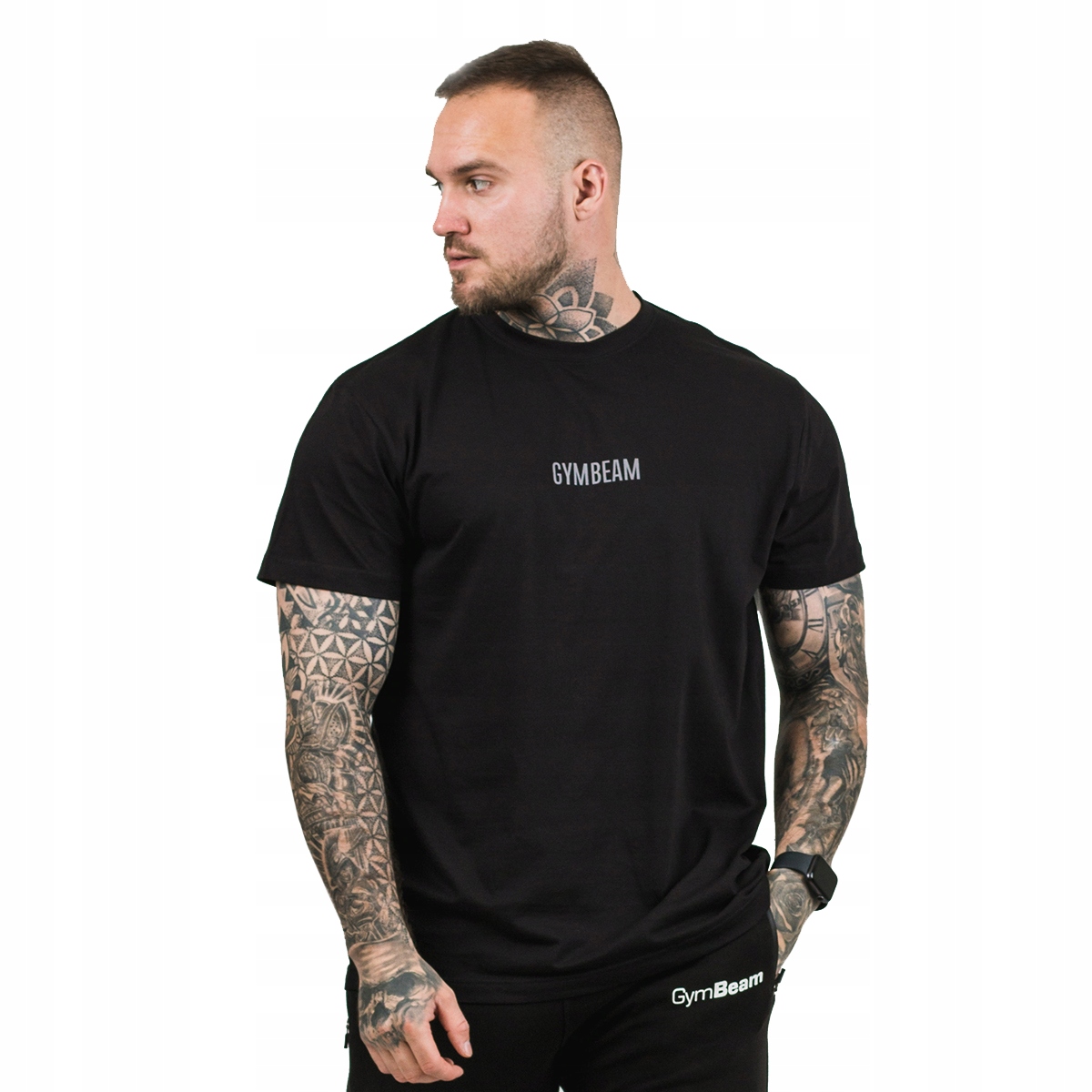 

Koszulka Sportowa Treningowa Fit Czarna GymBeam