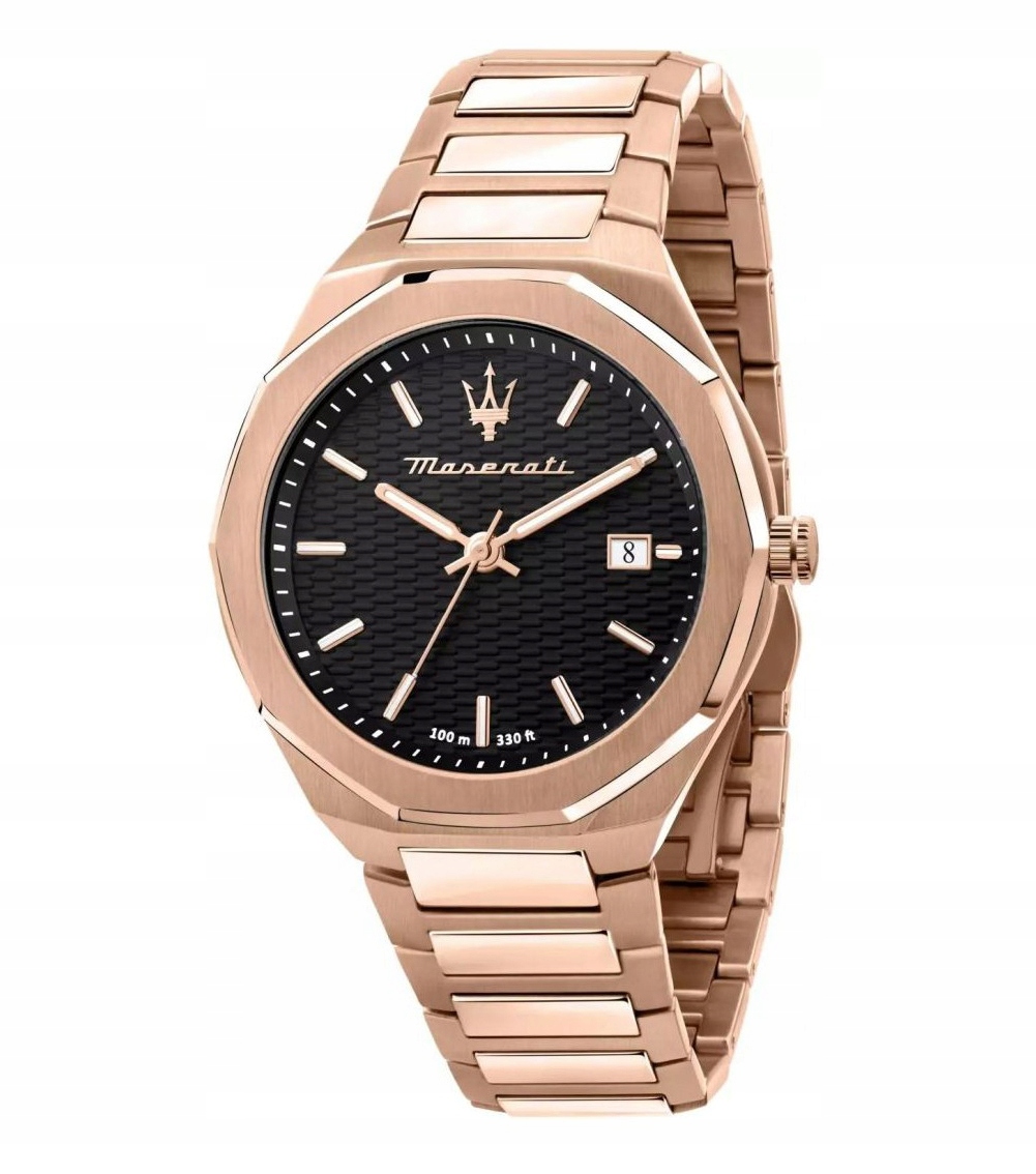 ZEGAREK MĘSKI MASERATI STILE R8873642007 ZŁOTY (ROSE GOLD) ORYGINALNY + BOX