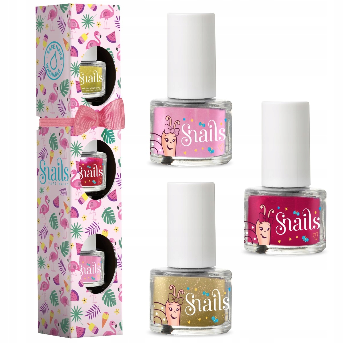 

Zestaw 3 Lakierów dla dzieci Snails Mini Flamingo