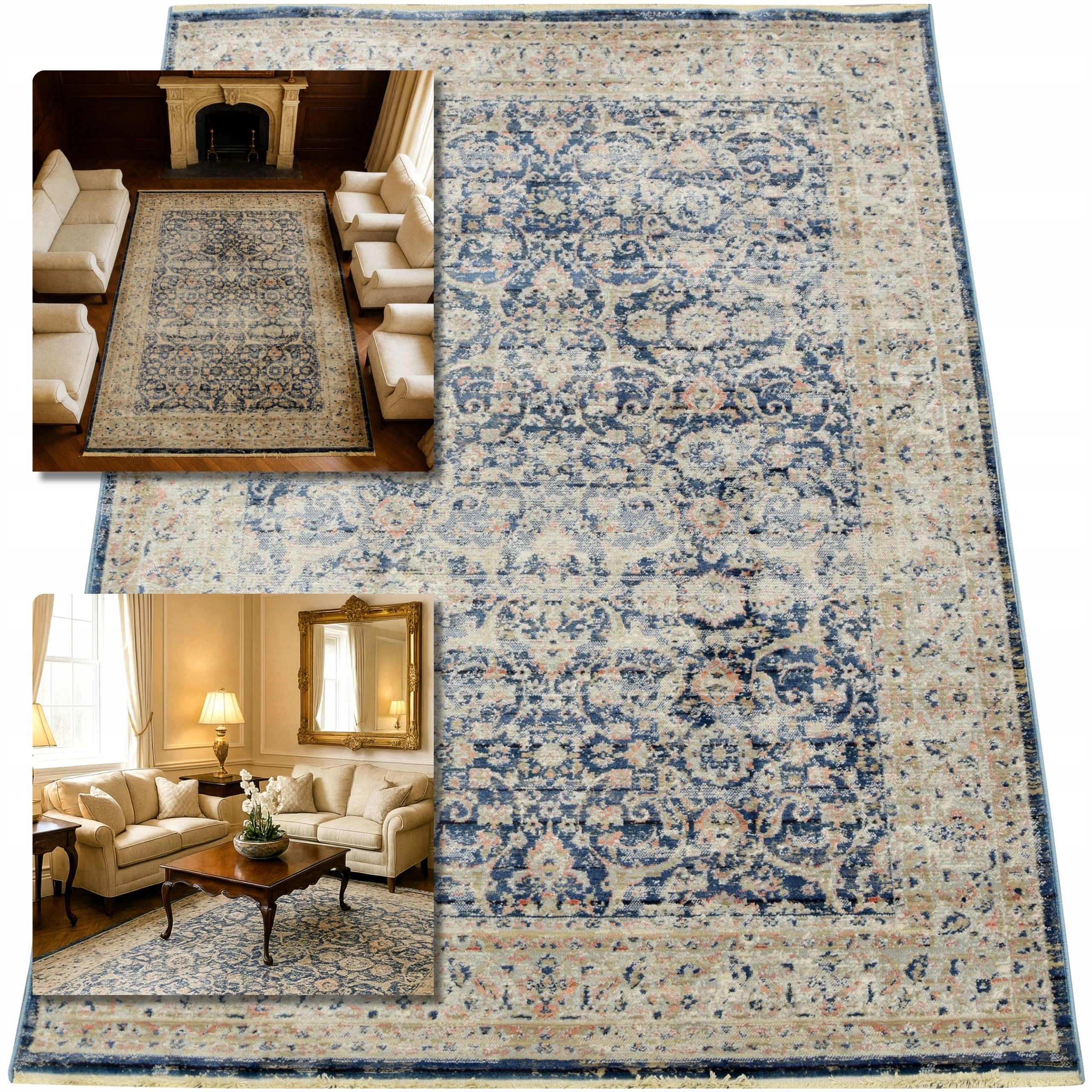 Koberec 120x170 San Sebastian Modrý Koberec Do Obývacího Pokoje Koberec Do Ložnice