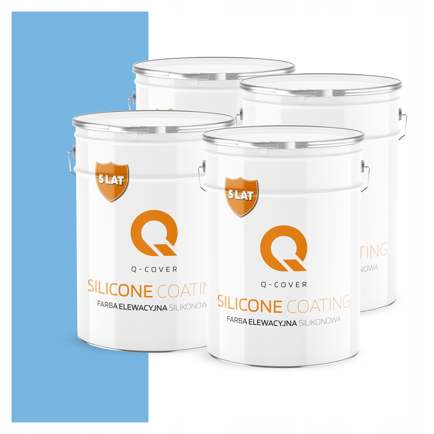 Fasádna farba Fasádová 10L Silikónová Uv Farba Modrá