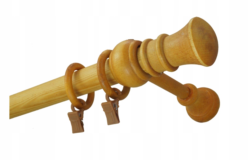 

Karnisz drewniany Jasna Olcha 28 5,0 m pojedynczy