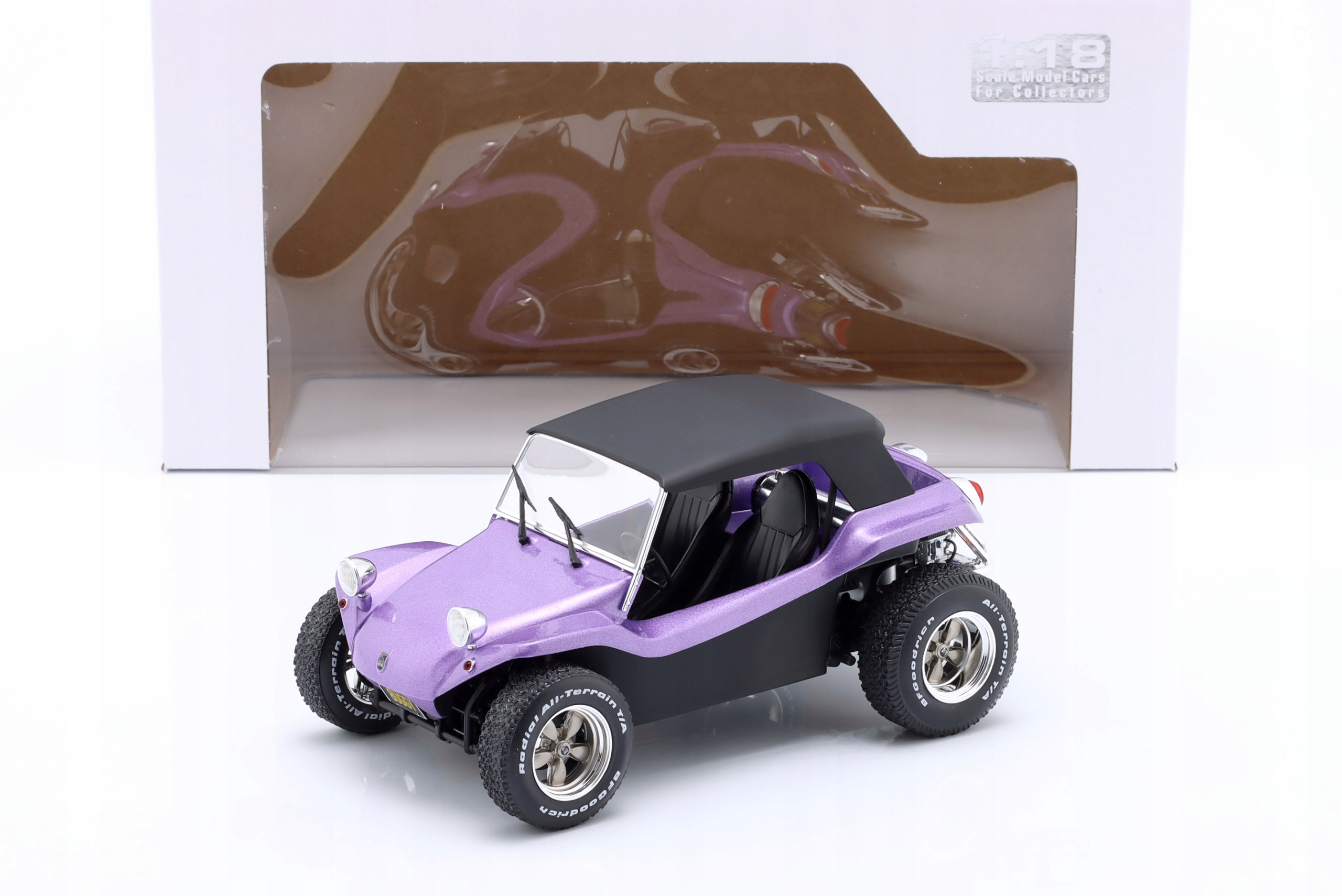 Solido Manx Meyers Buggy s Soft Top 1968 Fialová metalíza 1:18