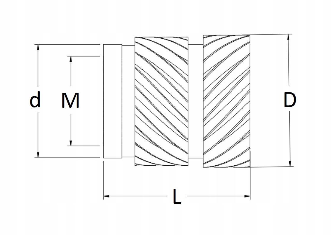 Insert резьбовая вставка M3 x 3mm (D4,2) 50 шт.