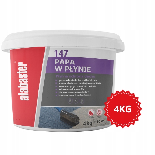 Tekutá lepenka 4 kg elastická střešní vrstva Alabaster 147 barva Cihlová