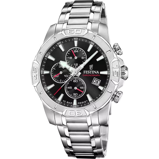 Pánské Hodinky Festina F20704-3 stříbrný náramek