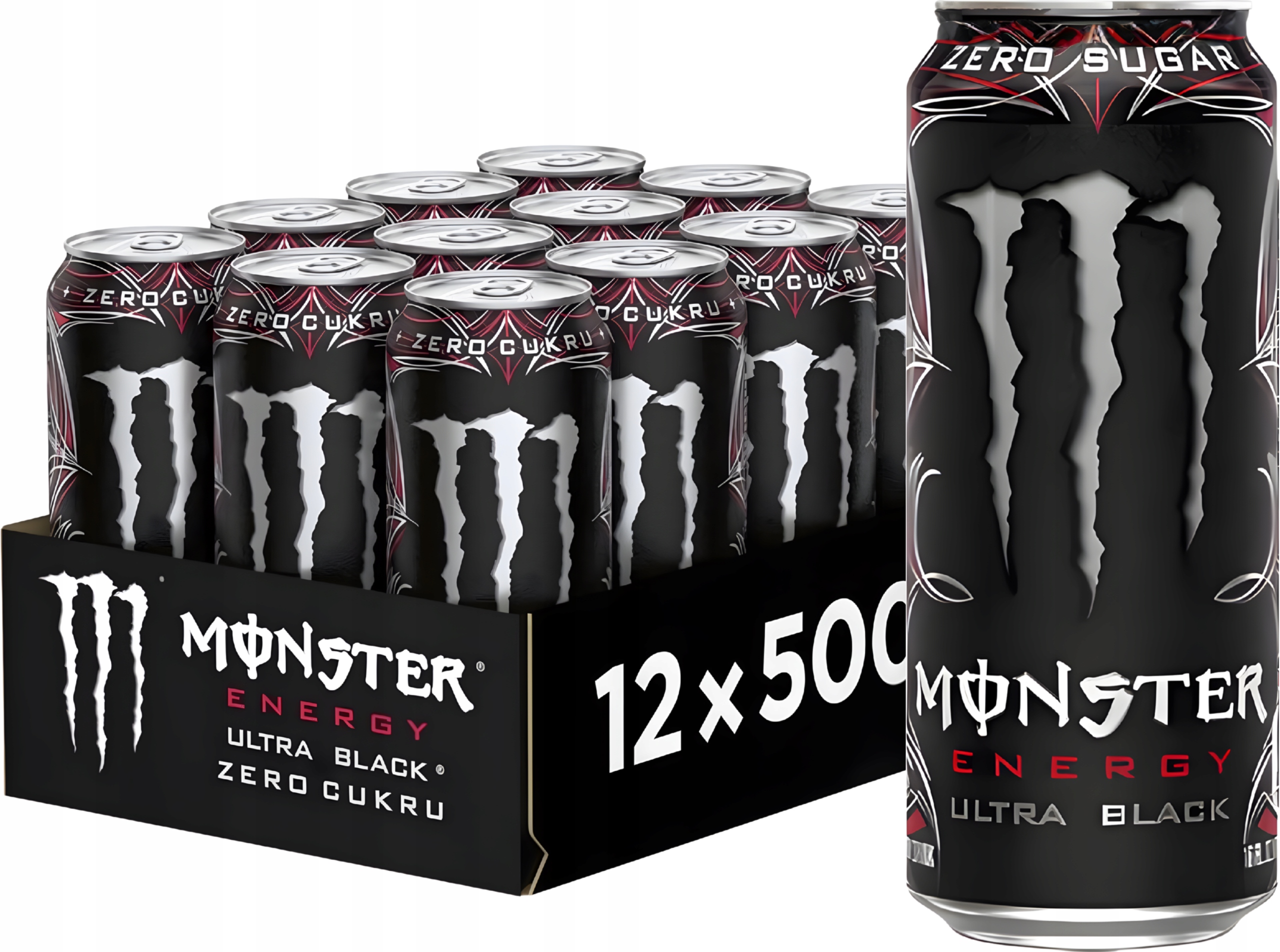 Levně Monster Ultra Black 12×0,5l