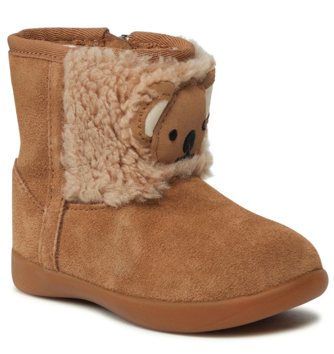 UGG KOZAKI DZIEWCZĘCE SKÓRZANE BRĄZOWE 25 Ż1K