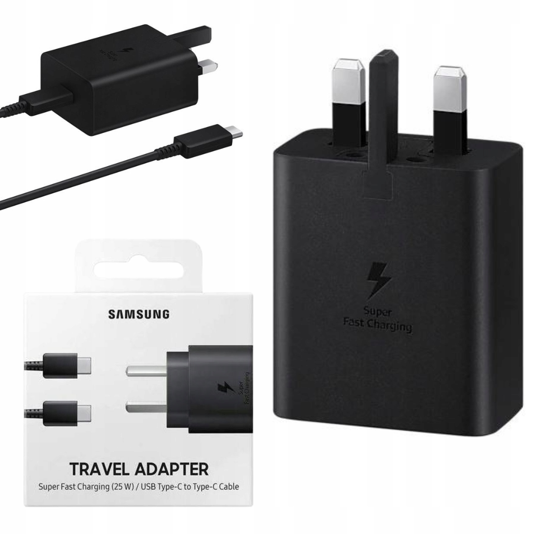 Síťová nabíječka Samsung s konektorem Uk 45W 3A Kabel Typ-c na Typ C