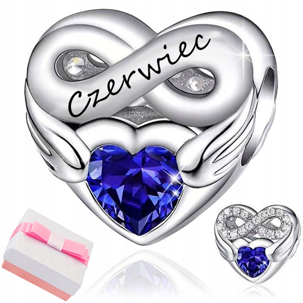 

Charms Srebrny Miesiąc Czerwiec Zawieszka Beads