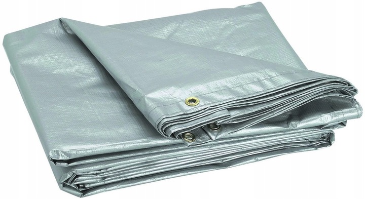 

Plandeka Wodoodporna Mocna 3x4m Srebrna 4x3 110g