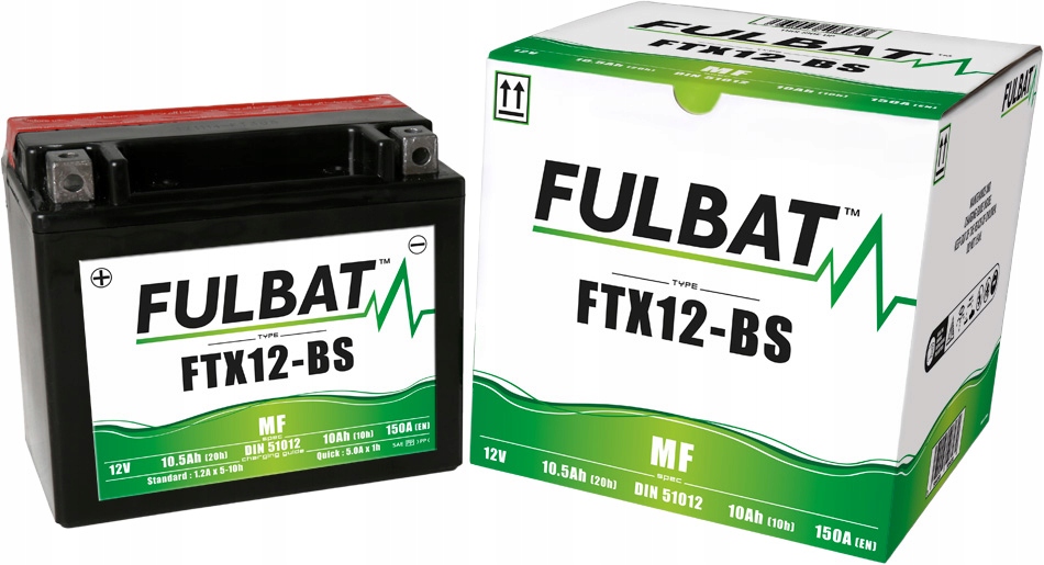Akumulator Fulbat YTX12-BS FTX12-BS 10.5Ah 150A