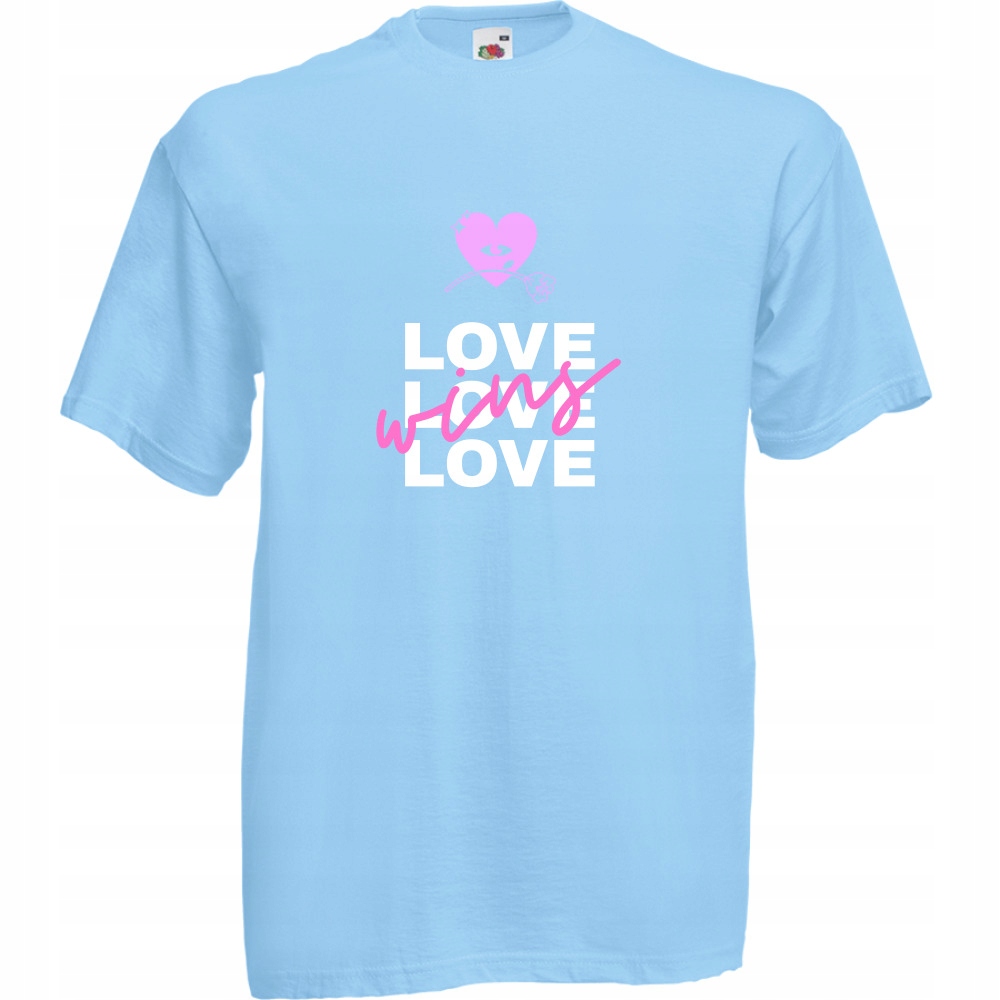 

Koszulka love wins miłość zwycięży XL błękitna