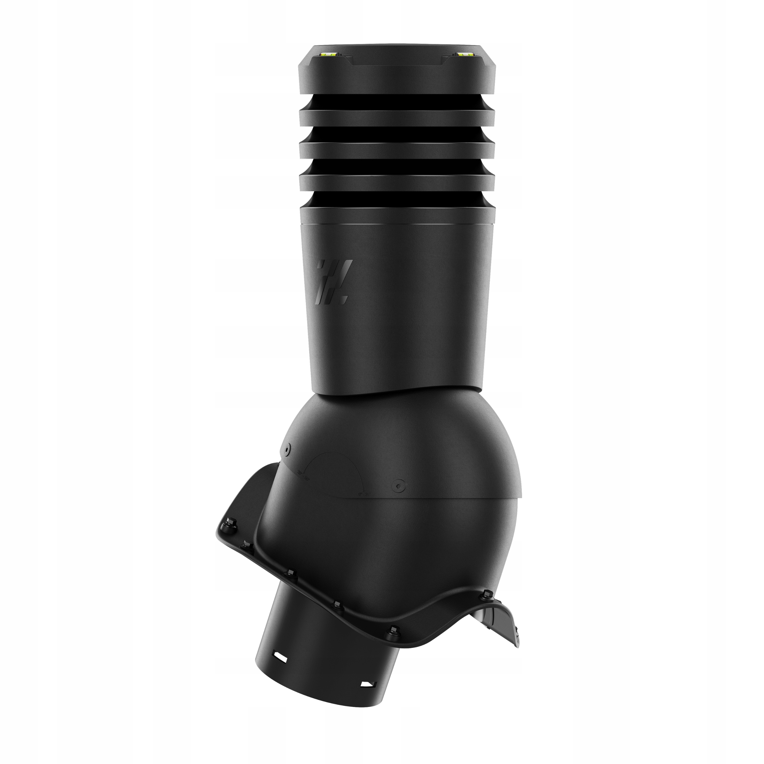 Větrací komín Ecoline fi150 pro vlnitou desku Černý 9005