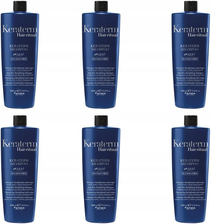 Fanola Keraterm Šampon Po Keratinovém Narovnání Vlasů 6 X 1000 ML