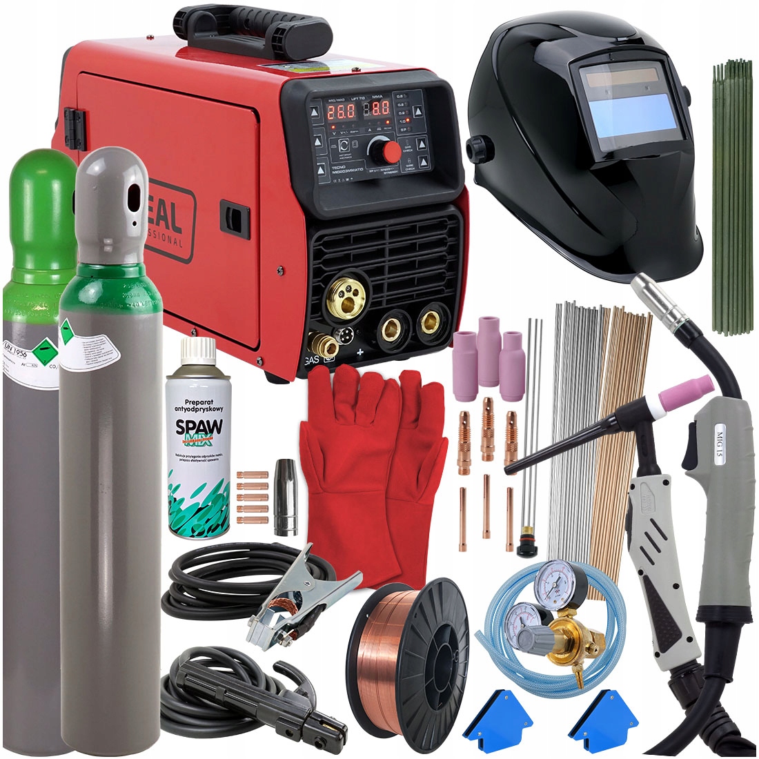 Сварочный аппарат 3in1 Ideal MIG MMA 200A комплект TIG MIGOMAT