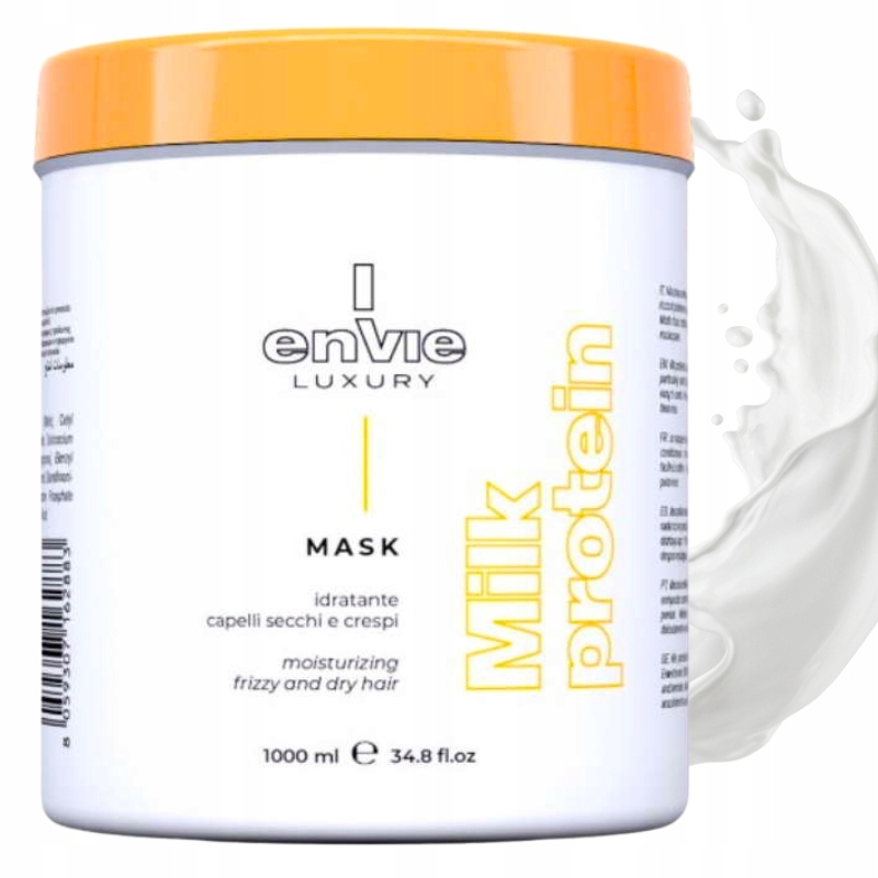 Hydratační Maska pro kudrnaté, krepaté vlasy Envie Milk Protein 1000