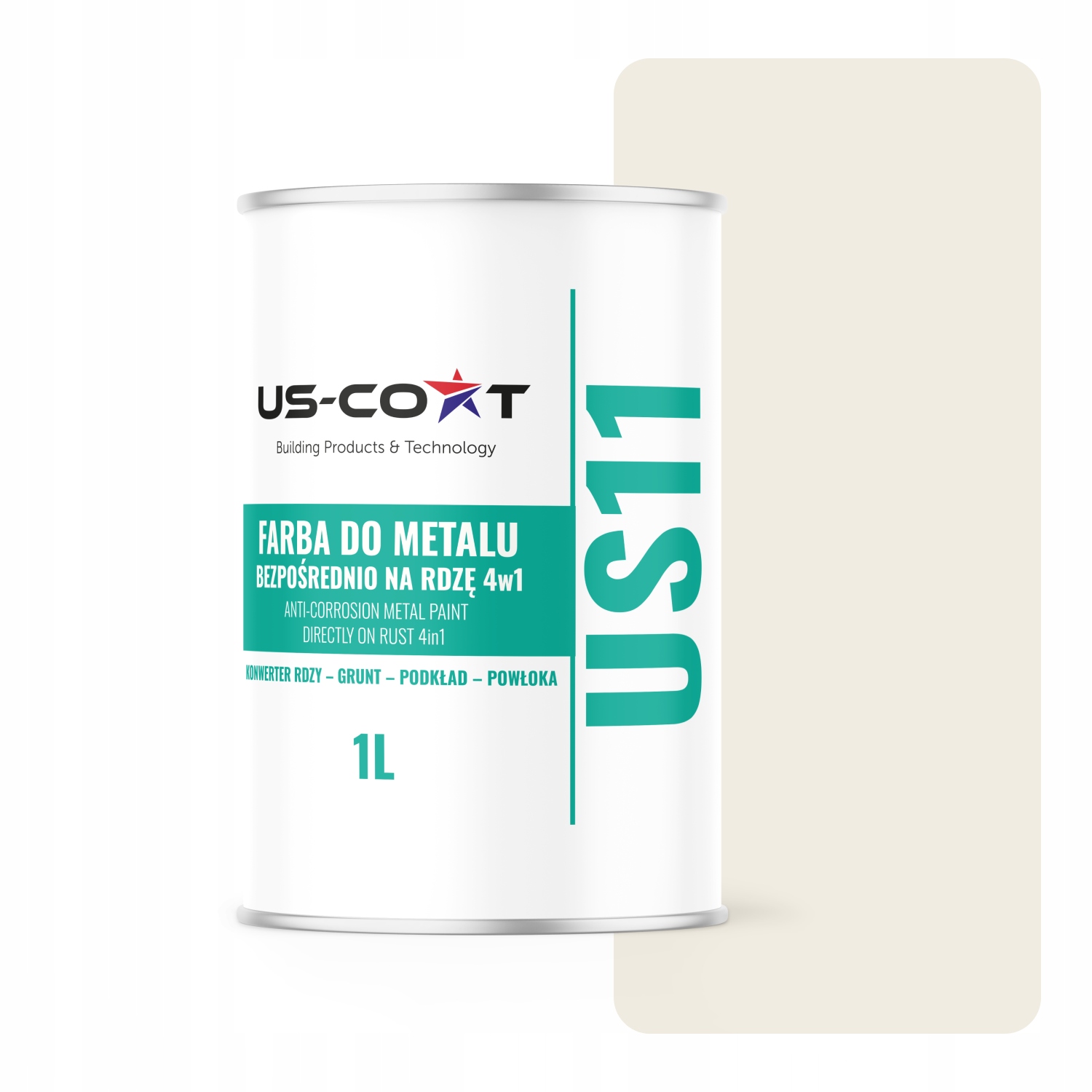 Barva Na Kov Proti Rezi A Pozinkovanému Pozink 4v1 Alpská Bílá RAL9010 Matná 1L