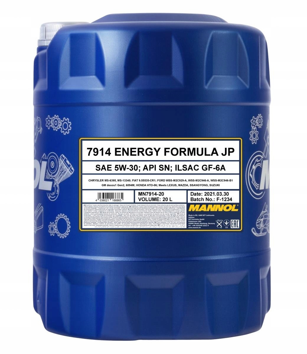 Olej Silnikowy 7914 Mannol Energy Formula Jp 5w30 20L