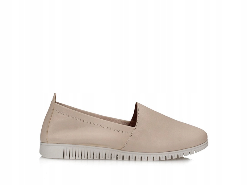 Klasické mokasíny z přírodní kůže Toscanio Mu 655 béžové 38