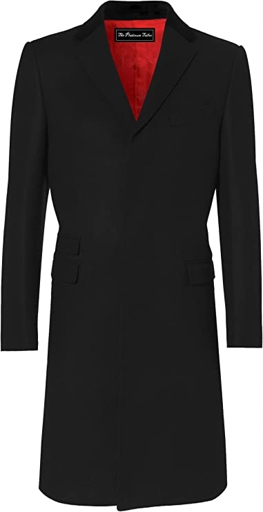 The Platinum Tailor Vlněný Kabát Černý 46 Jqb