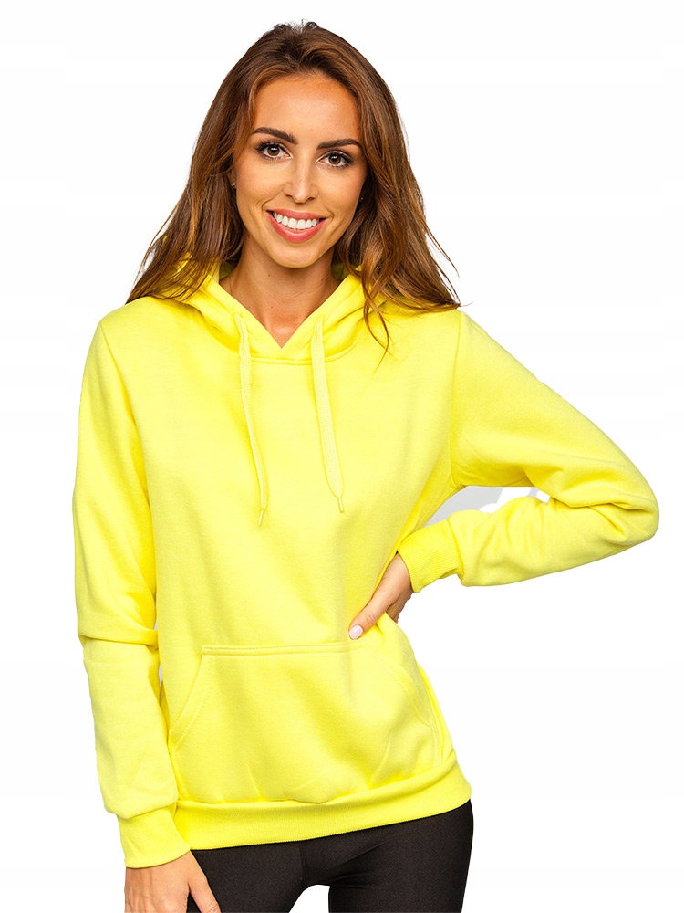 

Bluza Damska Z Kapturem Żółta-neon W02B Denley_m