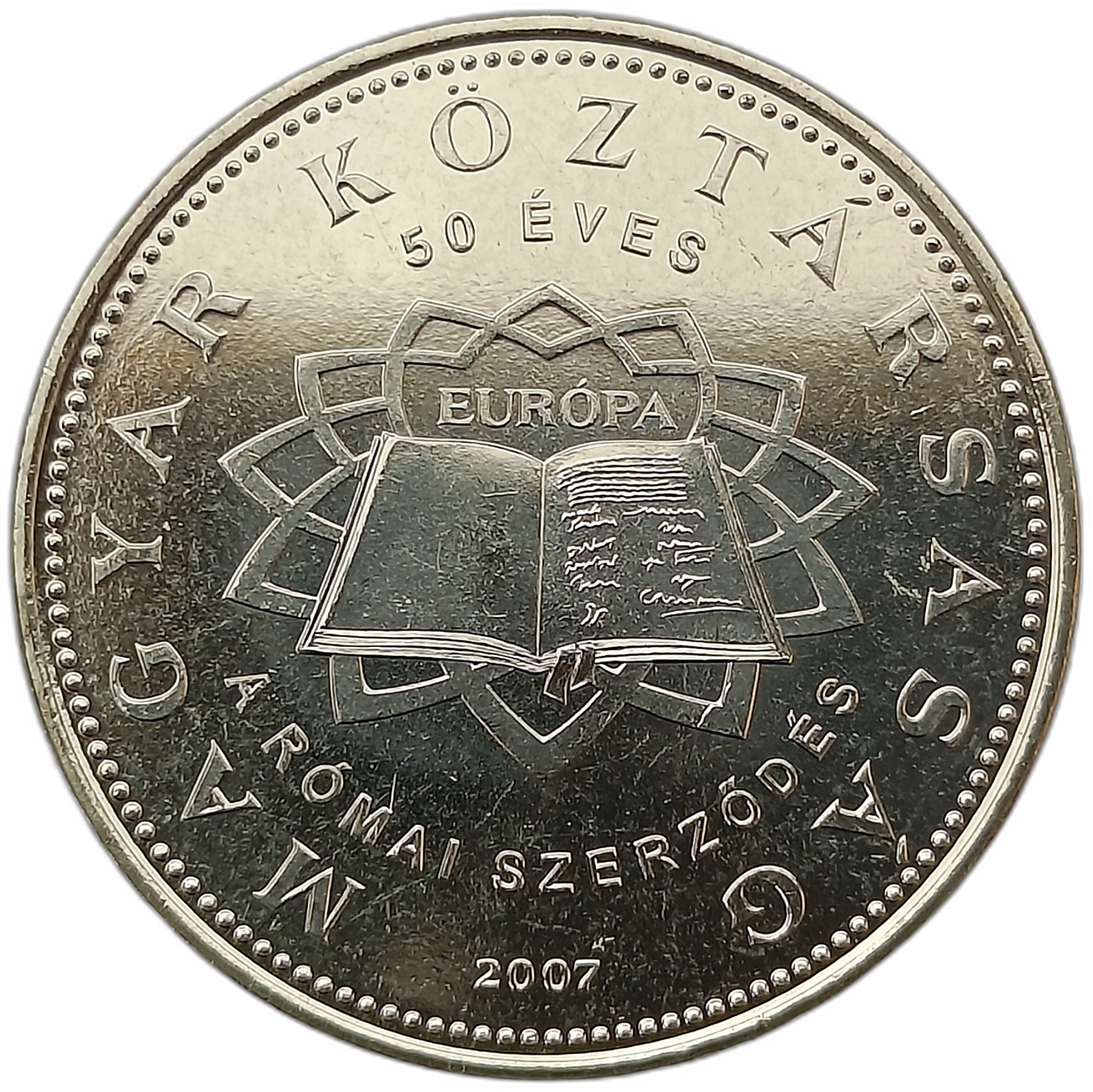 WĘGRY 50 FORINT 2007 TRAKTATY RZYMSKIEA OKOŁOMENNICZA