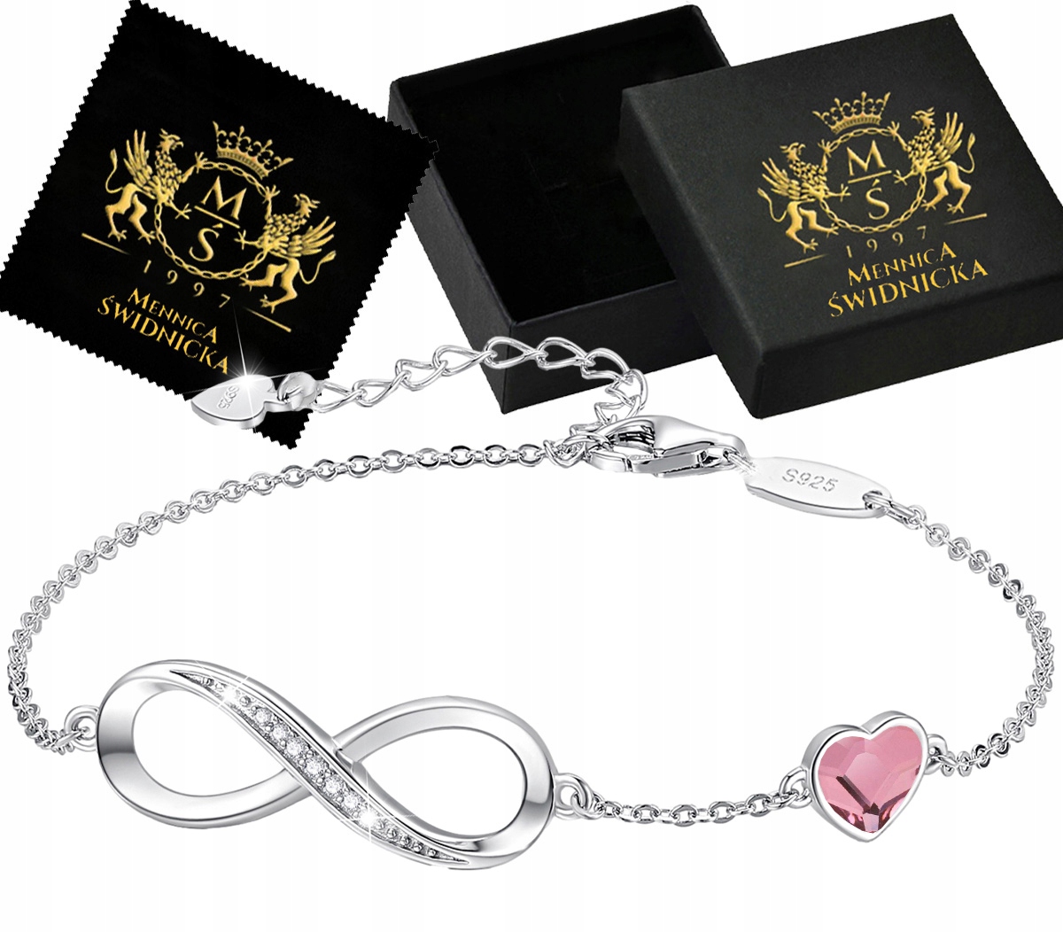 

Damska Bransoletka Srebro 925 Celebrytka