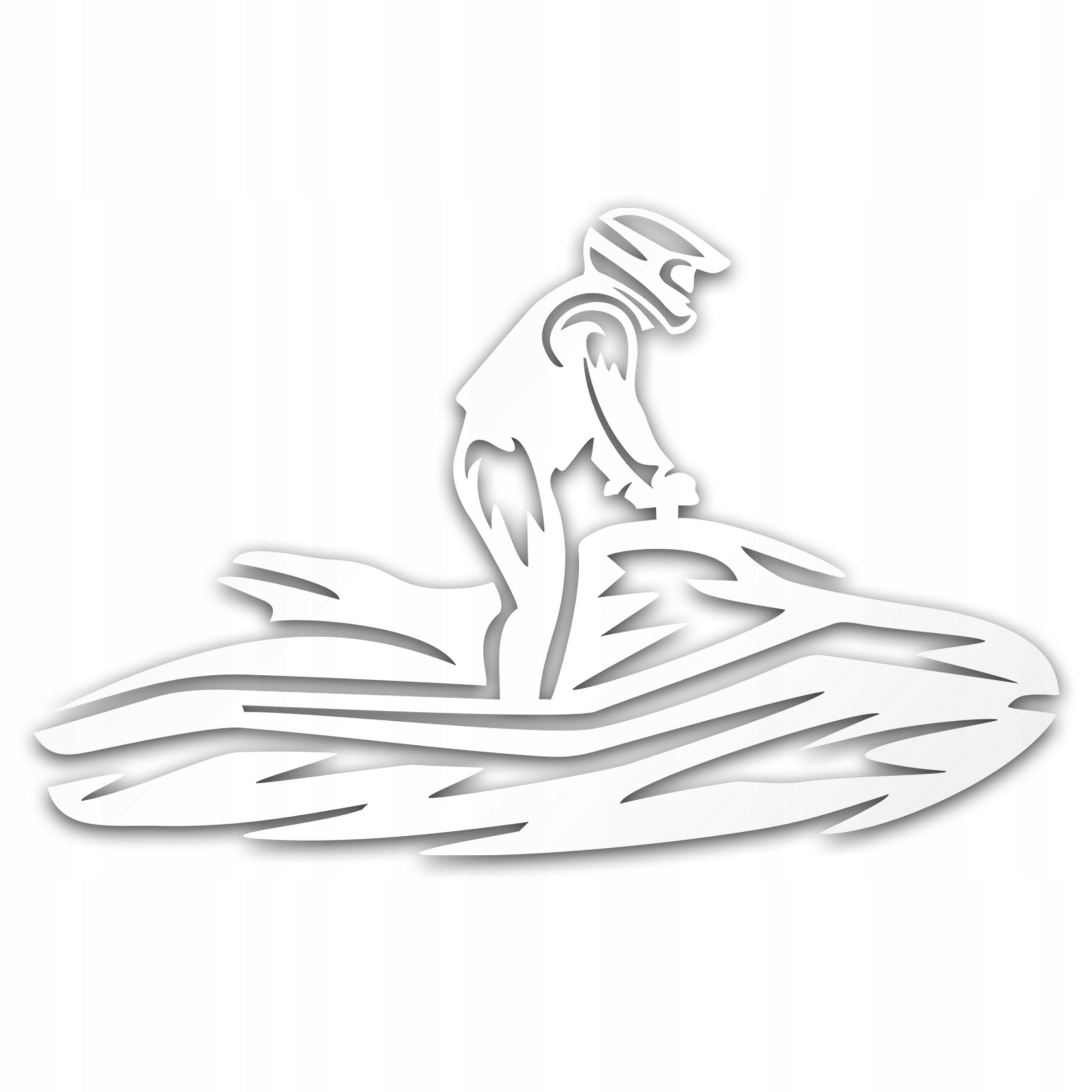 

Nalepka Skuter Wodny odblaskowa naklejka srebrna