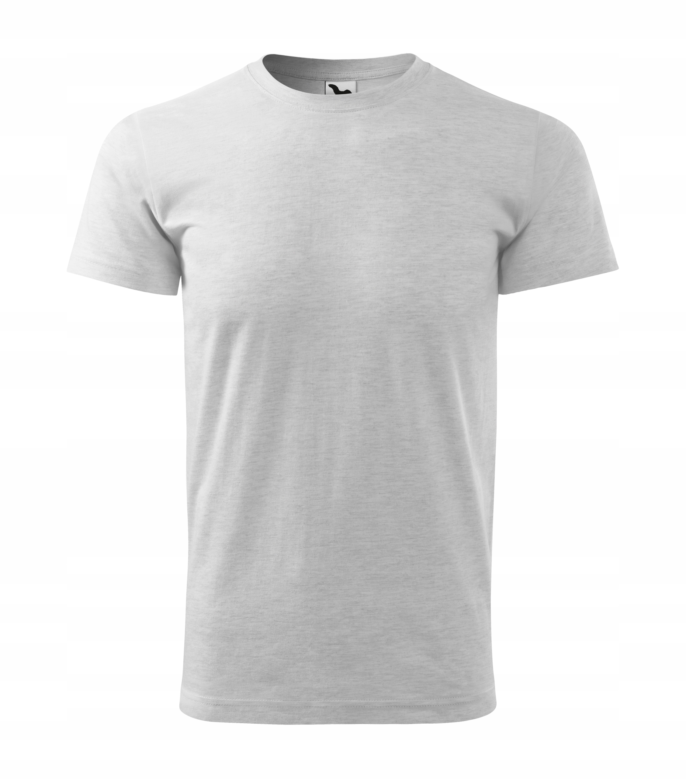 

Koszulka T-shirt z Miękkiej bawełny Szary Melanż