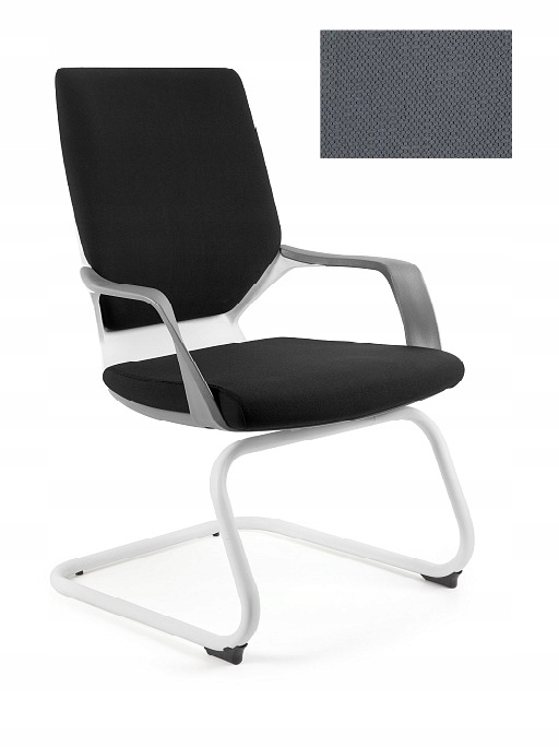 Unique Křeslo Apollo Skid bílá tkanina BL417 Slat