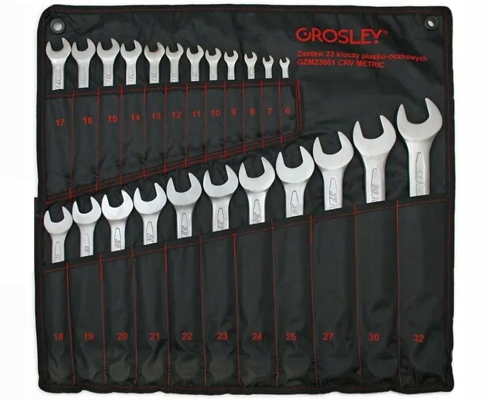 

Klucze Płasko-oczkowe 6-32MM 23cz GZP23001 Grosley