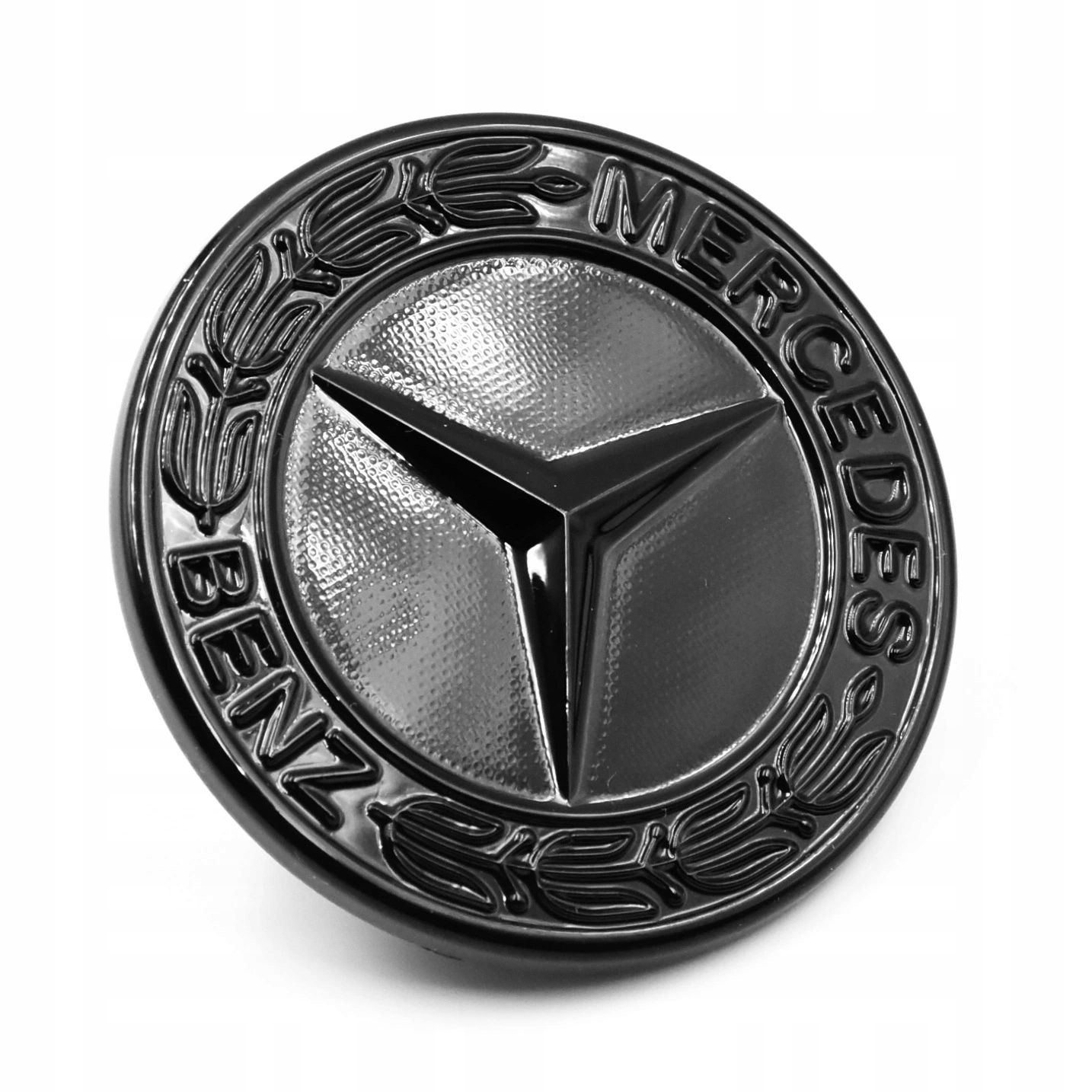 

Mercedes emblemat znaczek logo 57 mm czarny poł.