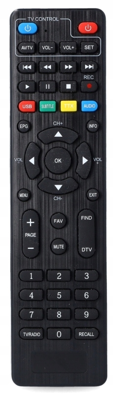 Tuner Cyfrowy Dekoder DVB-C HD Telewizji Kablowej Kolor srebrny