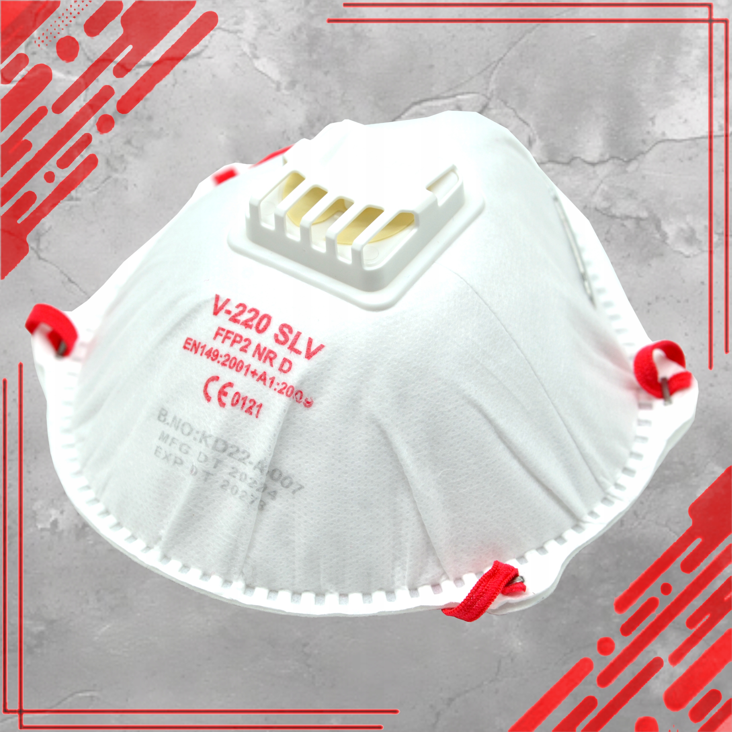 PÓŁMASKA MASKA OCHRONNA MASECZKA PRZECIWYPYŁOWA FFP2 Z ZAWOREM 10SZT BHP Kod producenta 4932478548