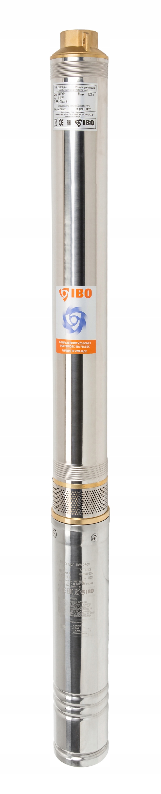 Ponorná Pumpa 3,5" Sdm 2-12 Ibo S Káblom 20 M