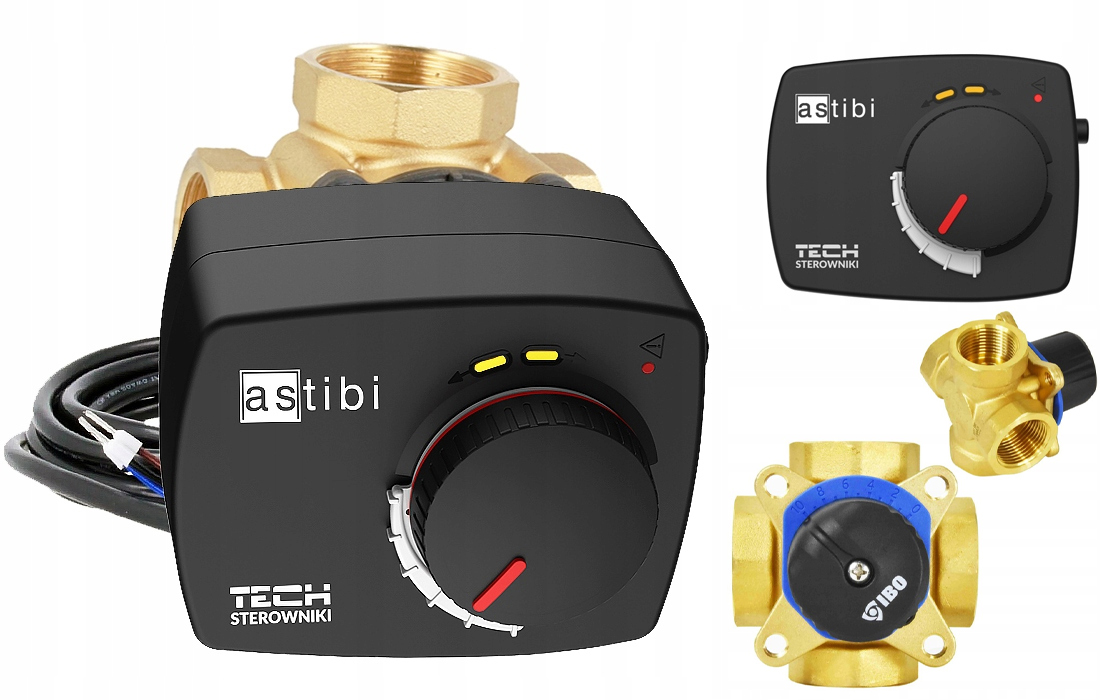 ZESTAW ZAWÓR 4 DROGOWY 1 CAL SIŁOWNIK TECH ASTIBI