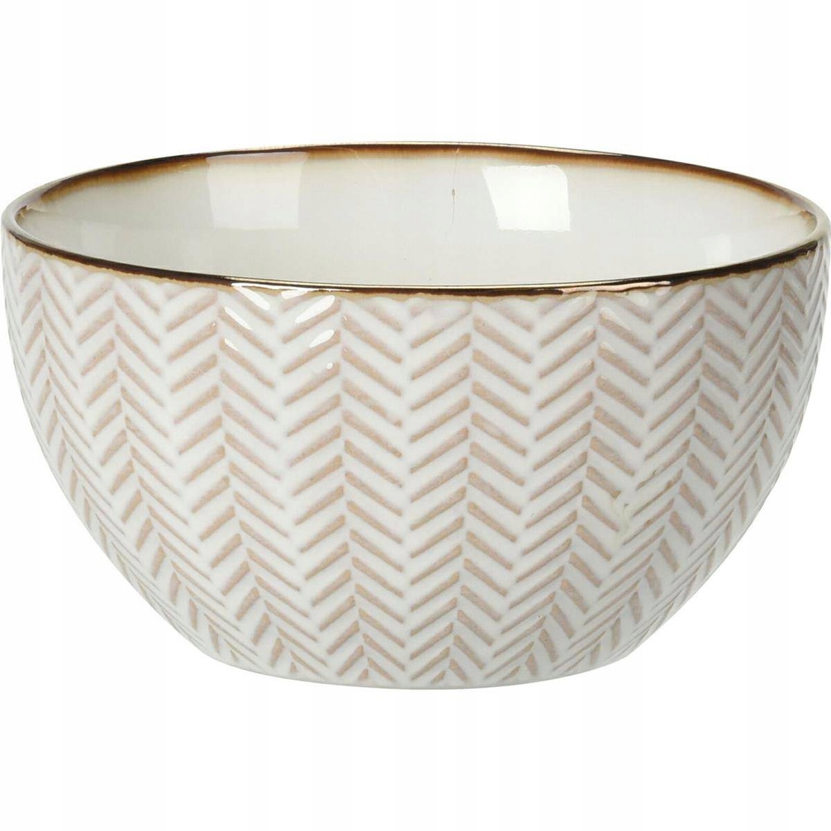 

Okrągła Miska Ceramiczna na Przekąski Zupę 650 ml