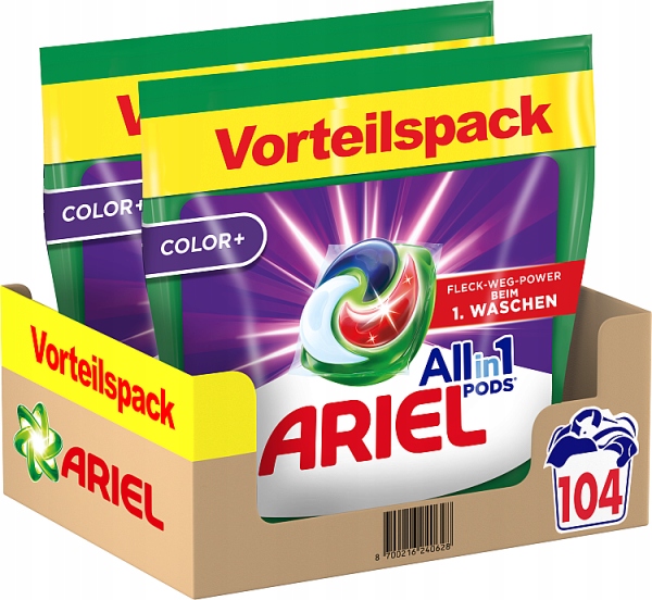 Ariel All-in-1 Pods Kapsułki z płynem do prania, 104prań