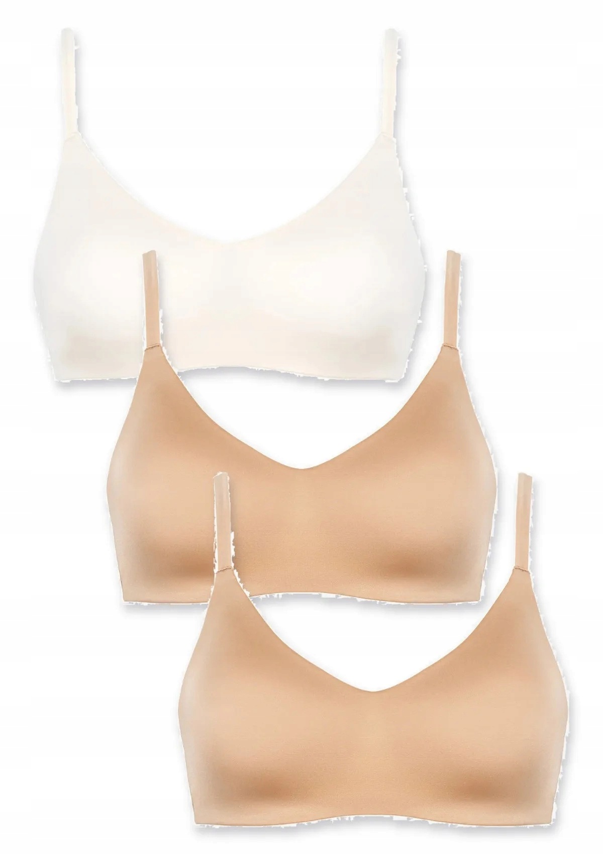 Lormar Active Ultrashine podprsenkový top 3 ks 2x hnědý talco XL