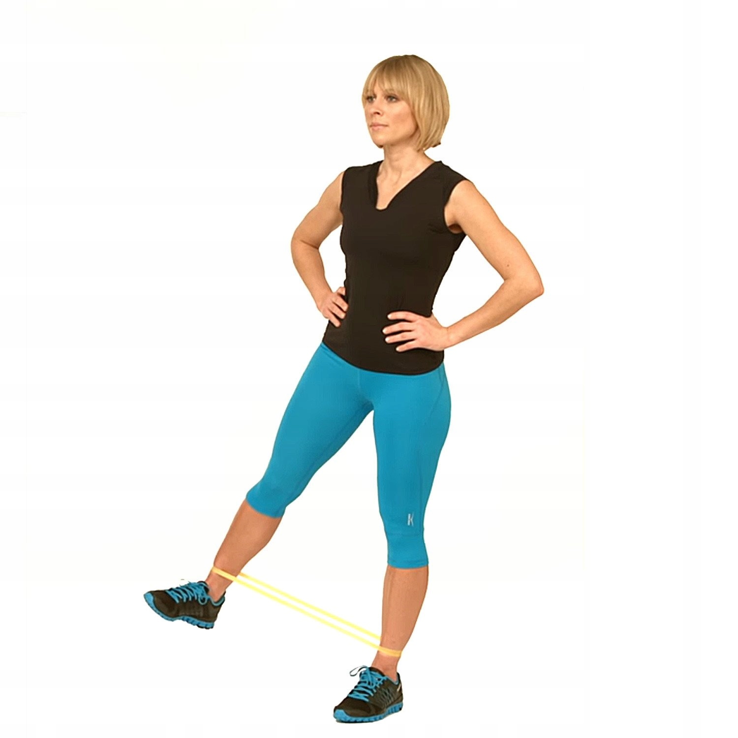 Guma do ćwiczeń Taśma PINOFIT Miniband limonkowa - lekko mocny opór Rodzaj guma