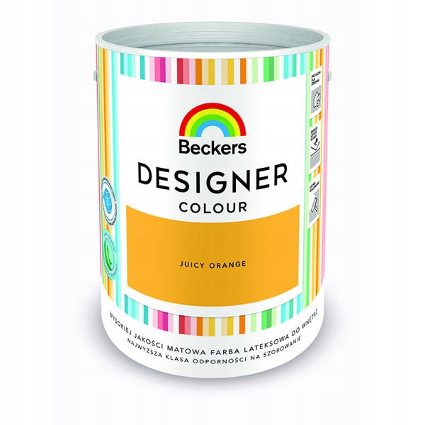 Beckers Farba Plamoodporna Designer Colour Juicy Orange 5L