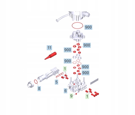 Karcher zestaw naprawczy pompy Hd 6/15
