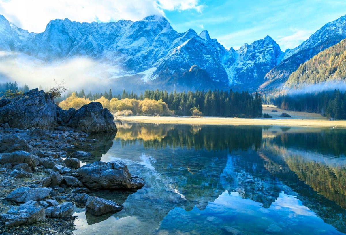 

Fototapeta Flizelinowa Jezioro Góry - 104x70