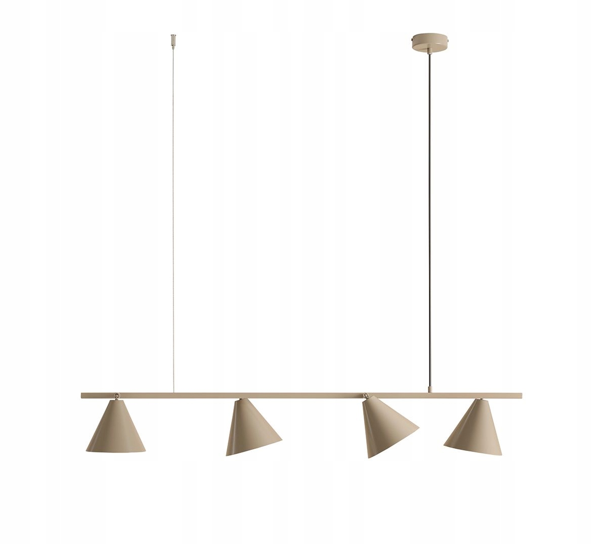 Závesná lampa luster béžová Aldex Form Beige IV 1108L17 4, tienidlá E27